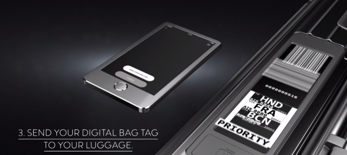 E-Ink Baggage Tag Allows You to Send 