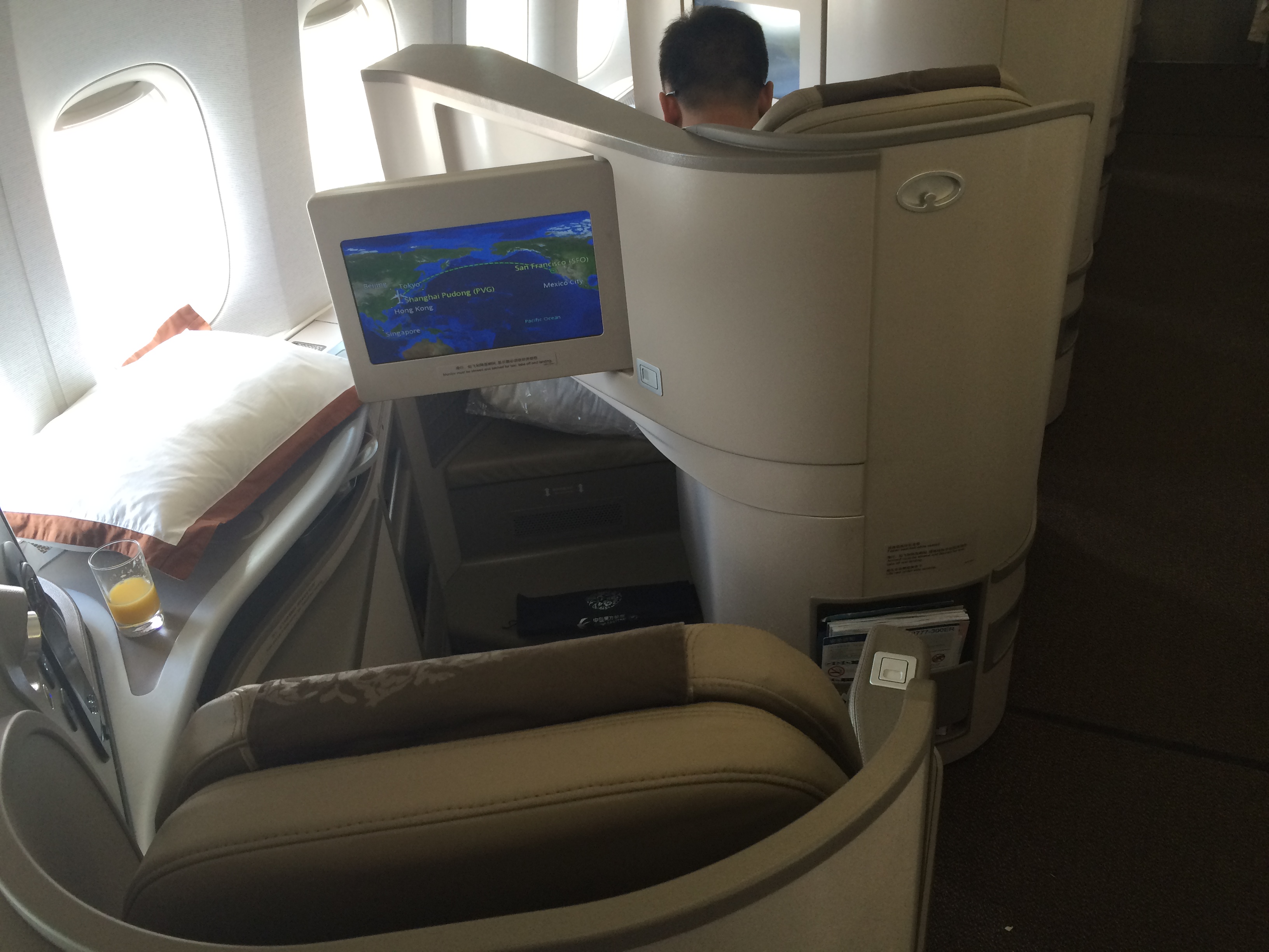 Trip Report And Review China Eastern 777 300 Business Class Shanghai To San Francisco