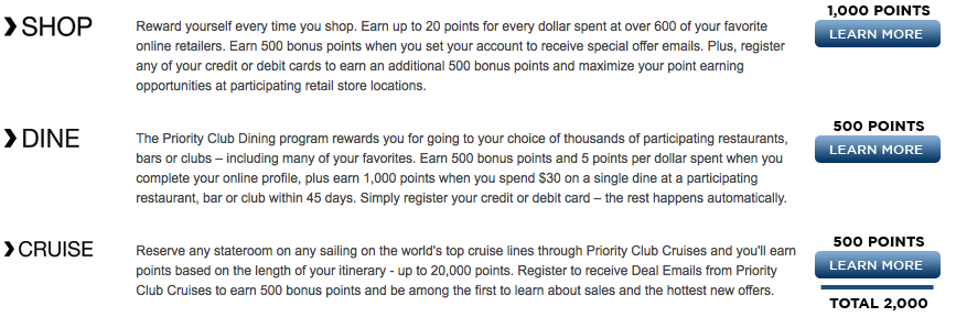 An Easy 9,000 Priority Club Rewards Points