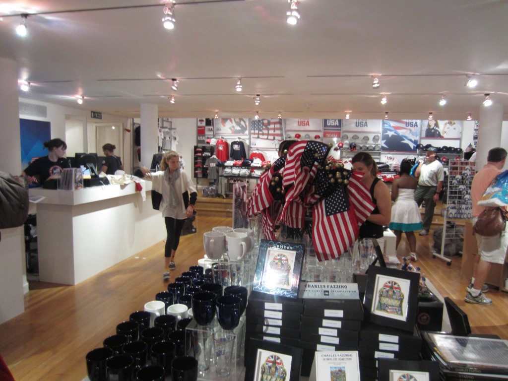 a store with many items and flags