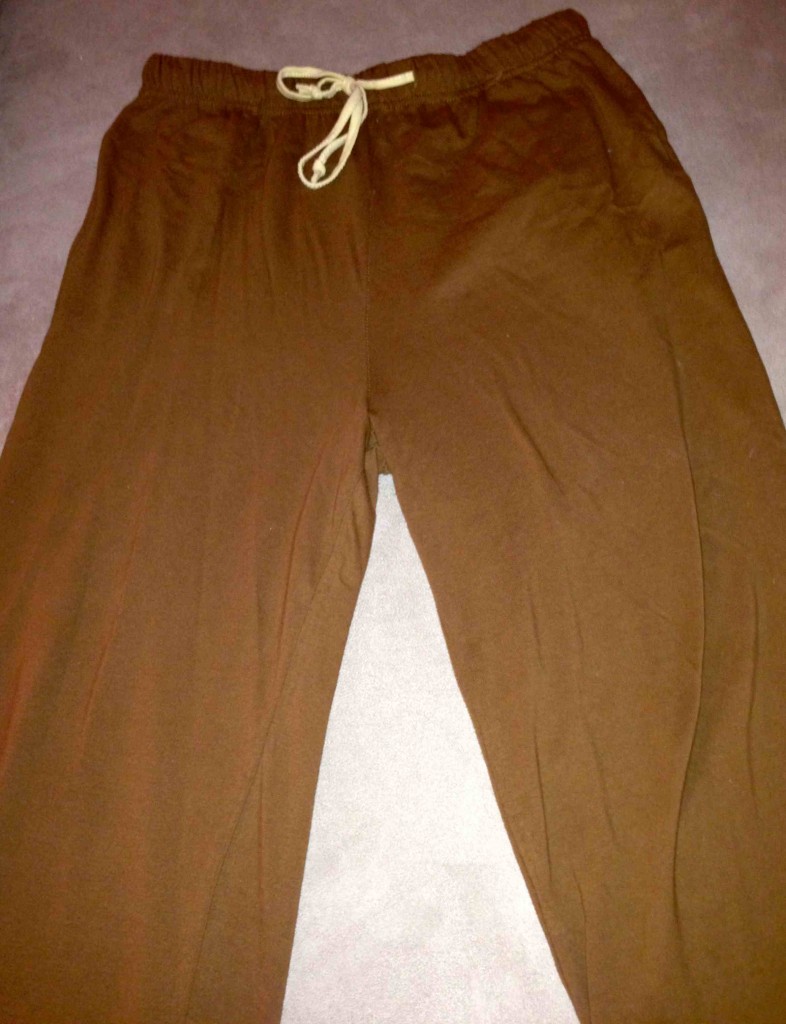 a pair of brown pants