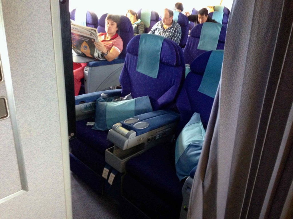 people sitting in a plane