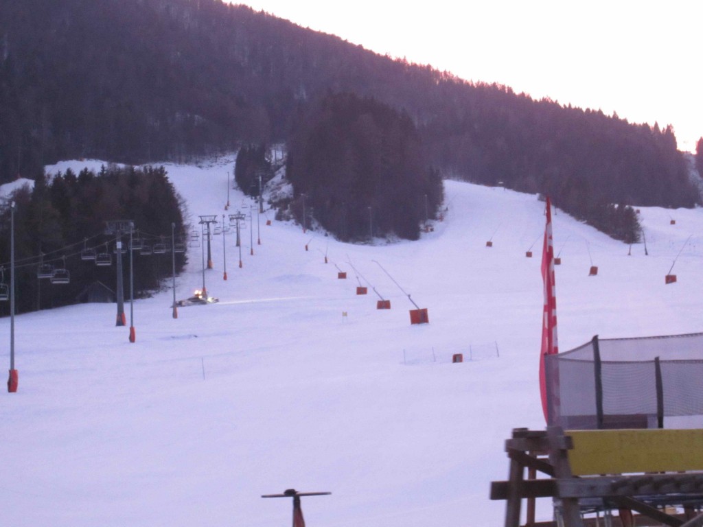 a ski lift on a snowy mountain