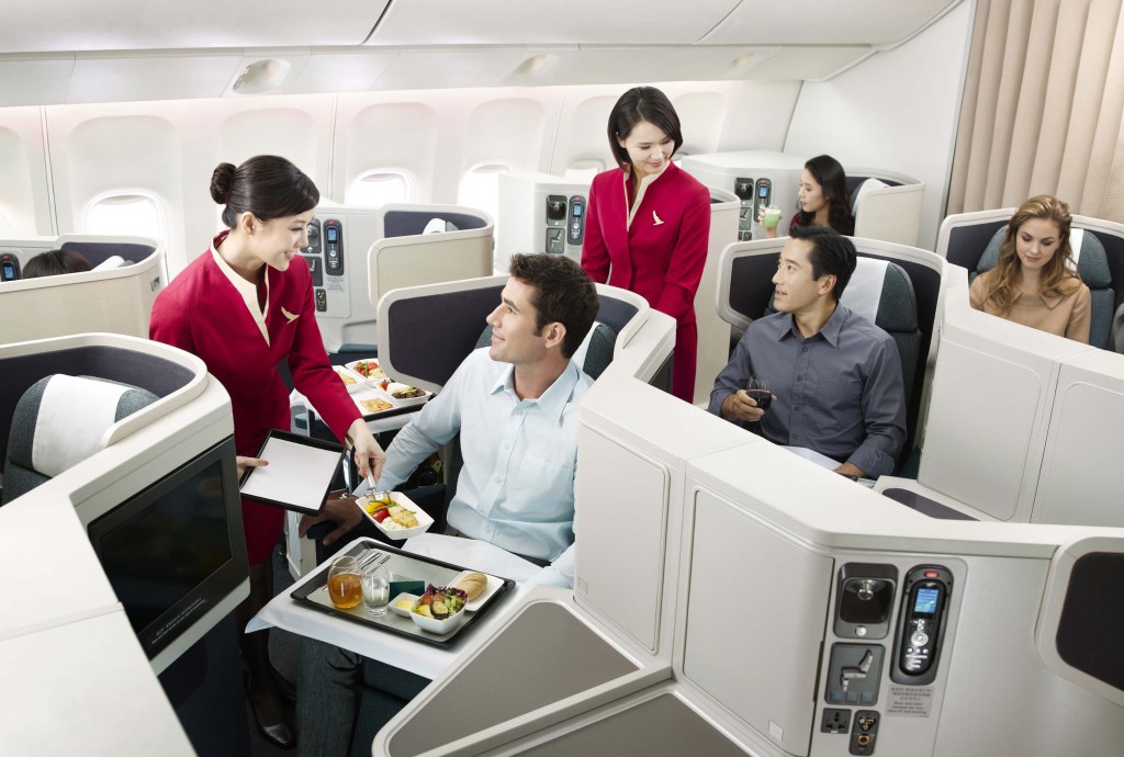 Cathay Pacific Business Class onboard the Boeing 777-300ER