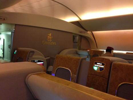 Emirates First Class DXB-MXP Dubai Milan 77708