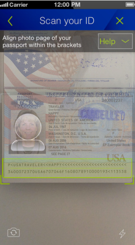 united mobile app passport scan1