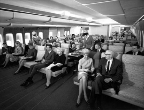 Pan Am 747 1960s BW