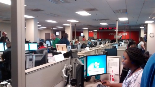 One side of the Operations Center 