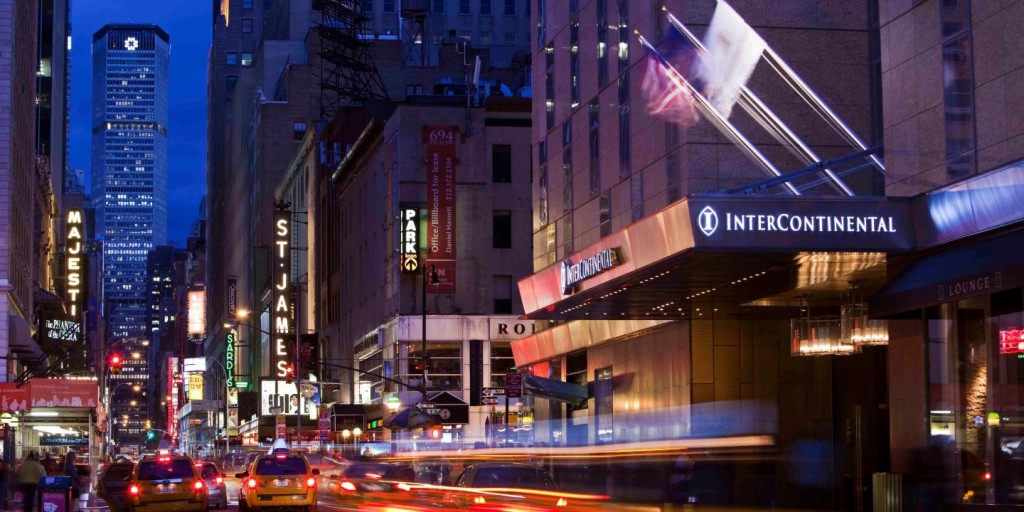 InterContinental New York Times Square, one of the properties going up to 70,000 points a night with the IHG 2018 changes. Source: IHG