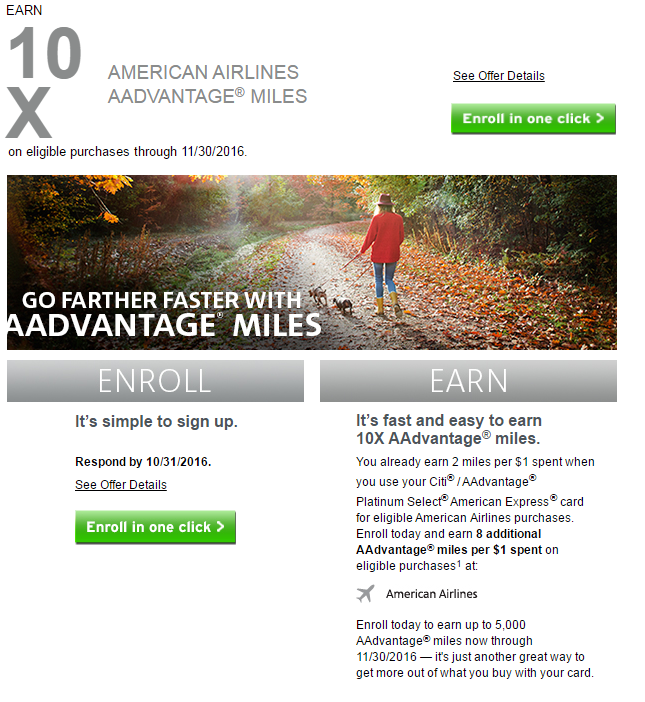 Special Offer 10x American Aadvantage Miles On Aa Purchases Check Your Email