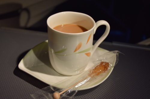 EVA Air Royal Laurel Class - Noodle Soup with Mushroom and Chicken