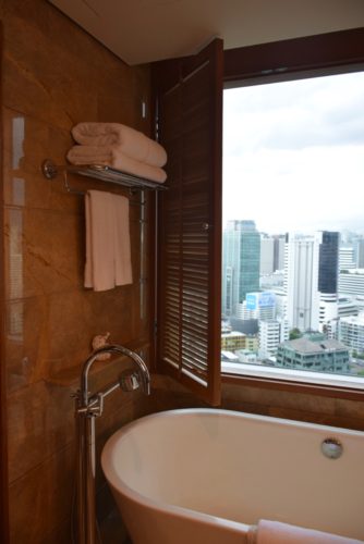 Conrad Bangkok Executive Corner King Room - View from Tub