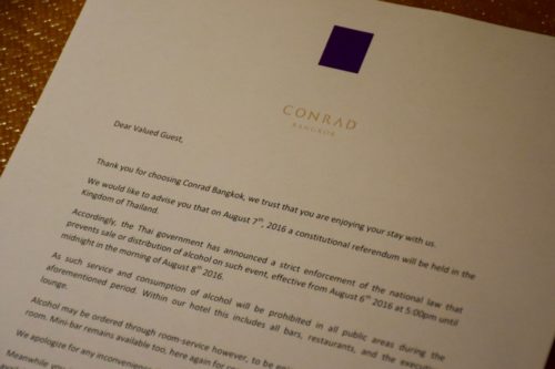 Conrad Bangkok Executive Corner King Room - Letter