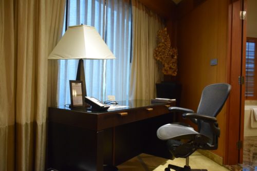 Conrad Bangkok Executive Twin Corner Room - Work Desk and Herman Miller Chair
