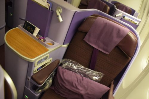 Thai Airways 777 Business Class Seat
