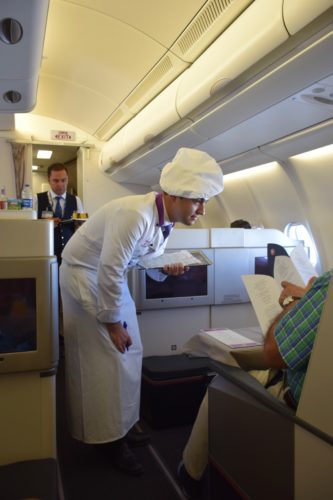 Turkish Airlines Business Class A330 - Onboard Chef