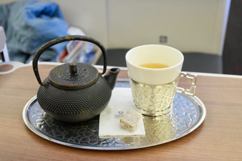 Turkish Airlines Business Class A330 - Herbal Tea + Turkish Delight