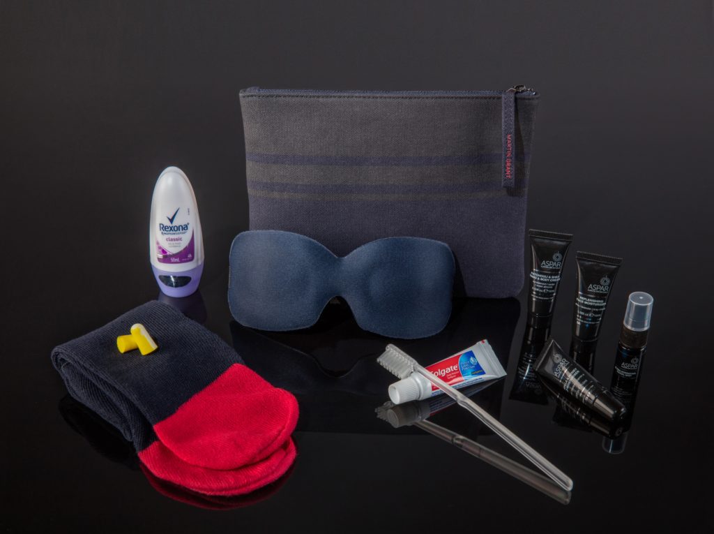 New Pajamas and Amenity Kits for Qantas First Class!