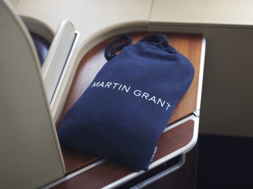 Qantas First Class Martin Grant Pajamas - Drawstring Bag