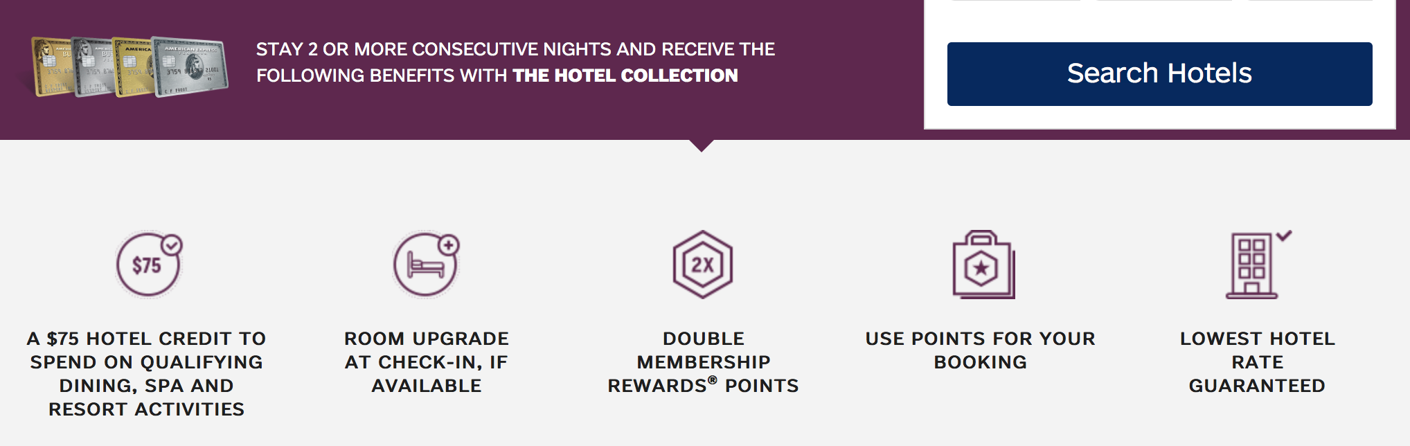 Get 75 on Hotel Stays with AMEX The Hotel Collection