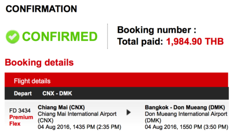 AirAsia Premium Flex booking