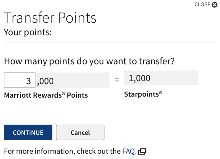 How To Transfer SPG Points to Marriott Rewards Points