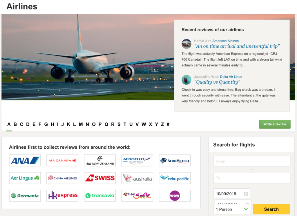 Did You Know TripAdvisor Has Airline Reviews?