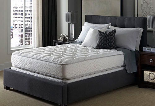 The Hilton Bed is made by Serta