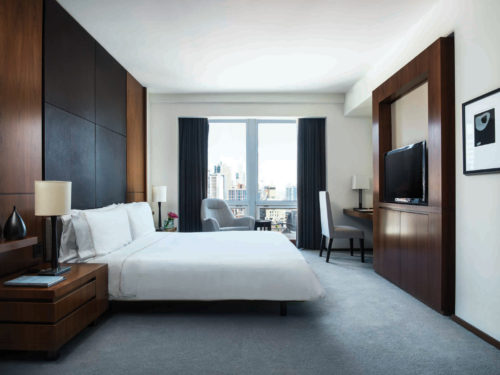 Langham Place New York, one of the hotels where you can experience the DUX bed