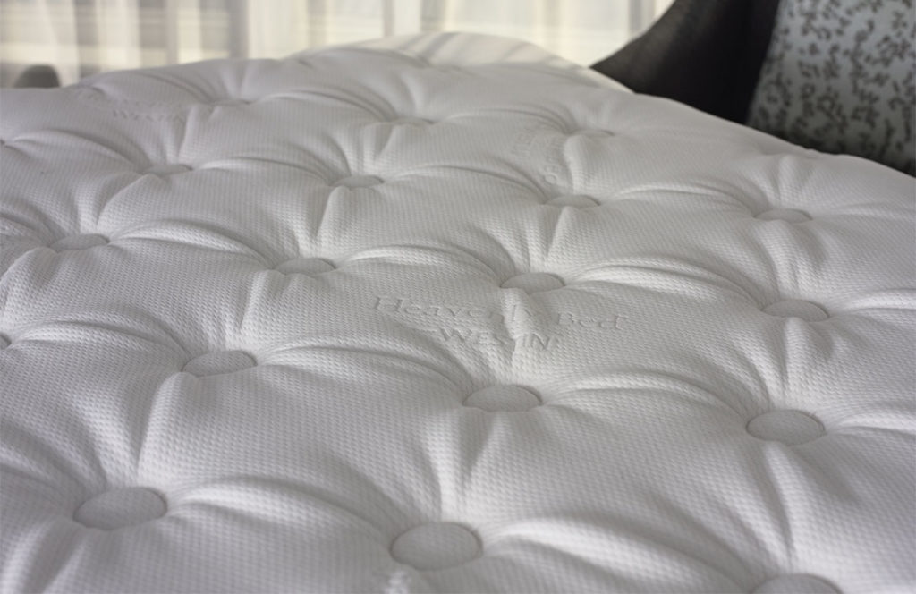 Westin hotel bed feature a pillow top, plush construction