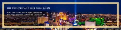 Earn 20% bonus Hyatt points at Las Vegas properties