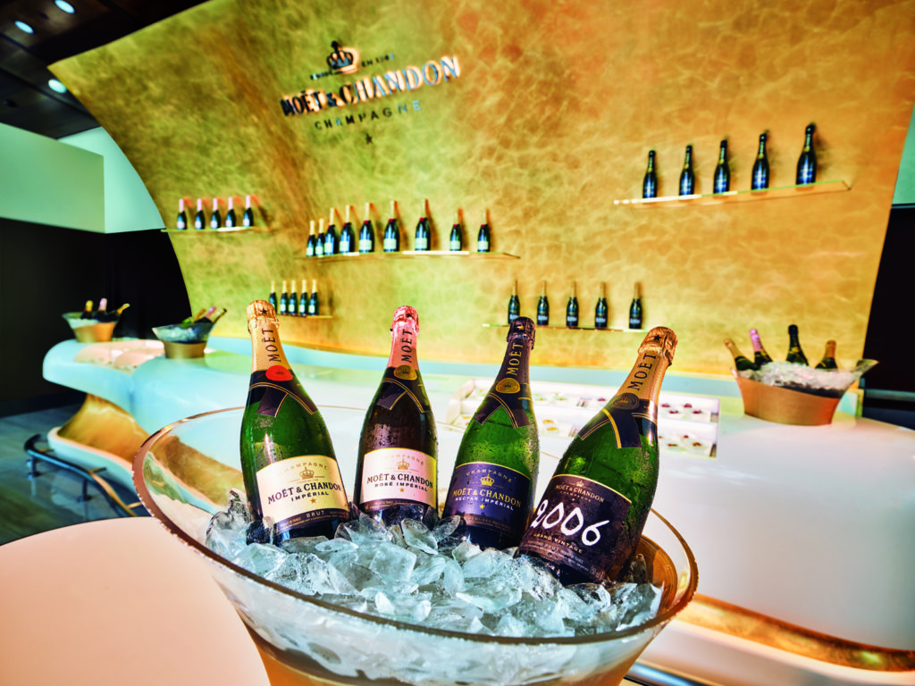 Renovated Emirates Business Class Lounge Dubai Concourse B Champagne Lounge