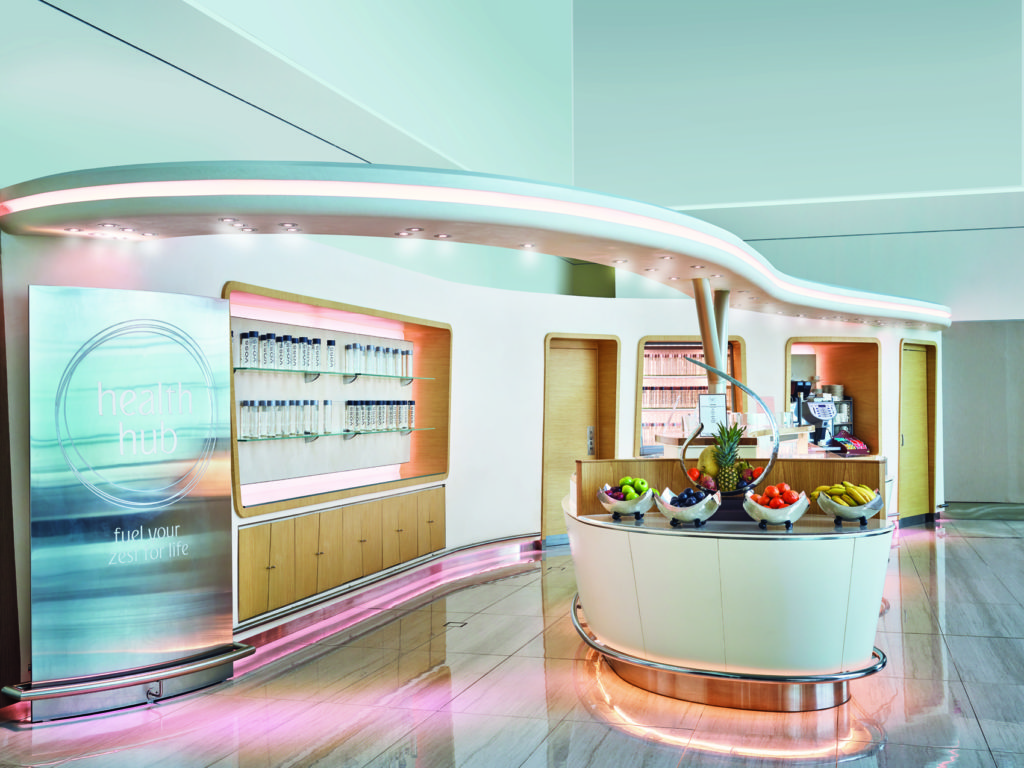Renovated Emirates Business Class Lounge Dubai Concourse B Health Hub