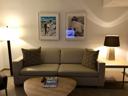 Conrad New York Deluxe Suite Living Room