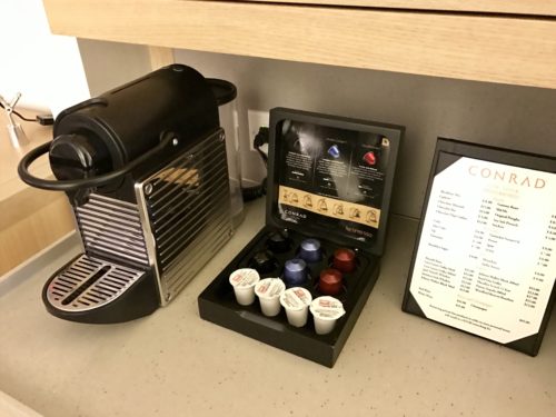 Conrad New York Deluxe Suite - Nespresso Machine