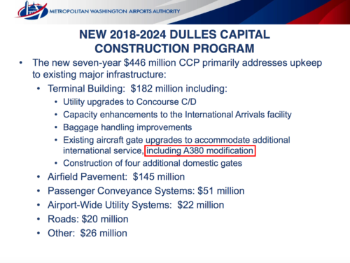 Briefing Slides for the Amended Agreement Between MWAA and United Regarding Washington Dulles