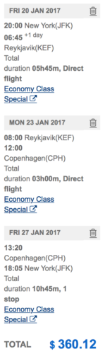 Visit Reykjavik AND Copenhagen from New York for ~$360!