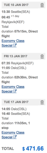Visit Reykjavik AND Oslo from Seattle for less than $500!
