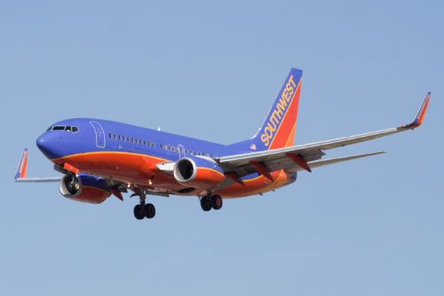 A Southwest Airlines 737. Photo by Dylan Ashe, used with permission.