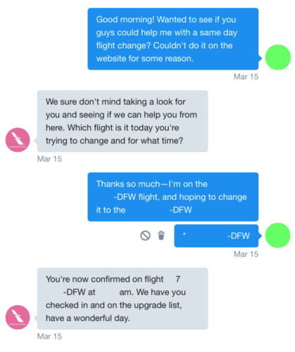 An American Airlines agent helped me rebook a flight on Twitter
