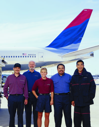 Delta's below-wing employees received their last major uniform update in 2001