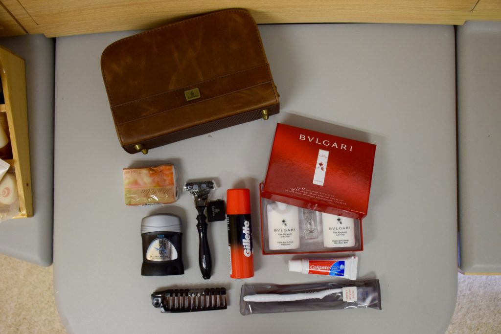 Emirates First Class A380 Amenity Kit Content