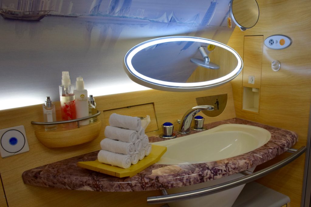 Emirates A380 First Class Shower Spa - Vanity