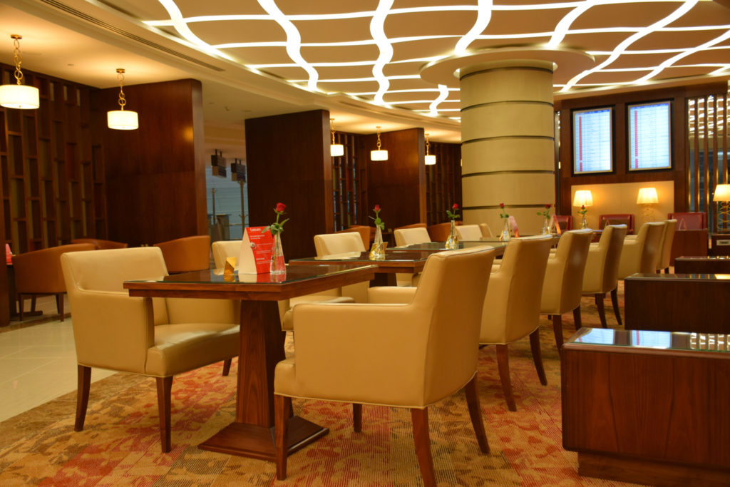 Emirates First Class Lounge Dubai Concourse A - Formal Dining Area