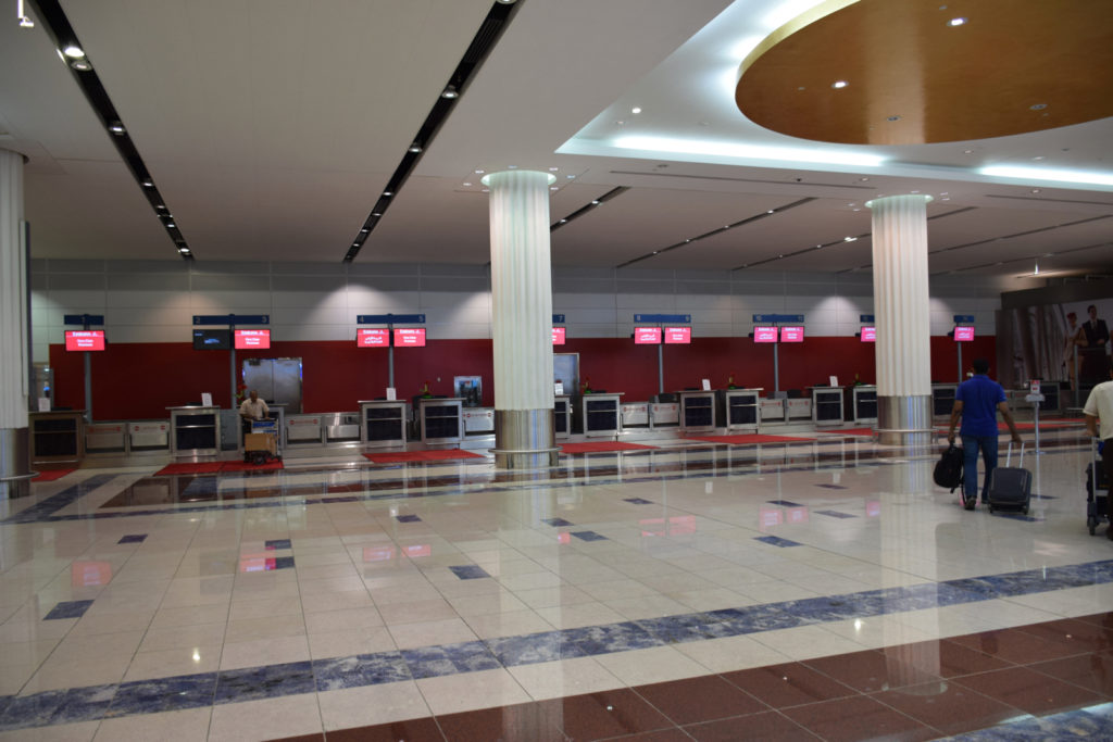 Dubai Airport Terminal 3 Emirates First Class Check-in Area