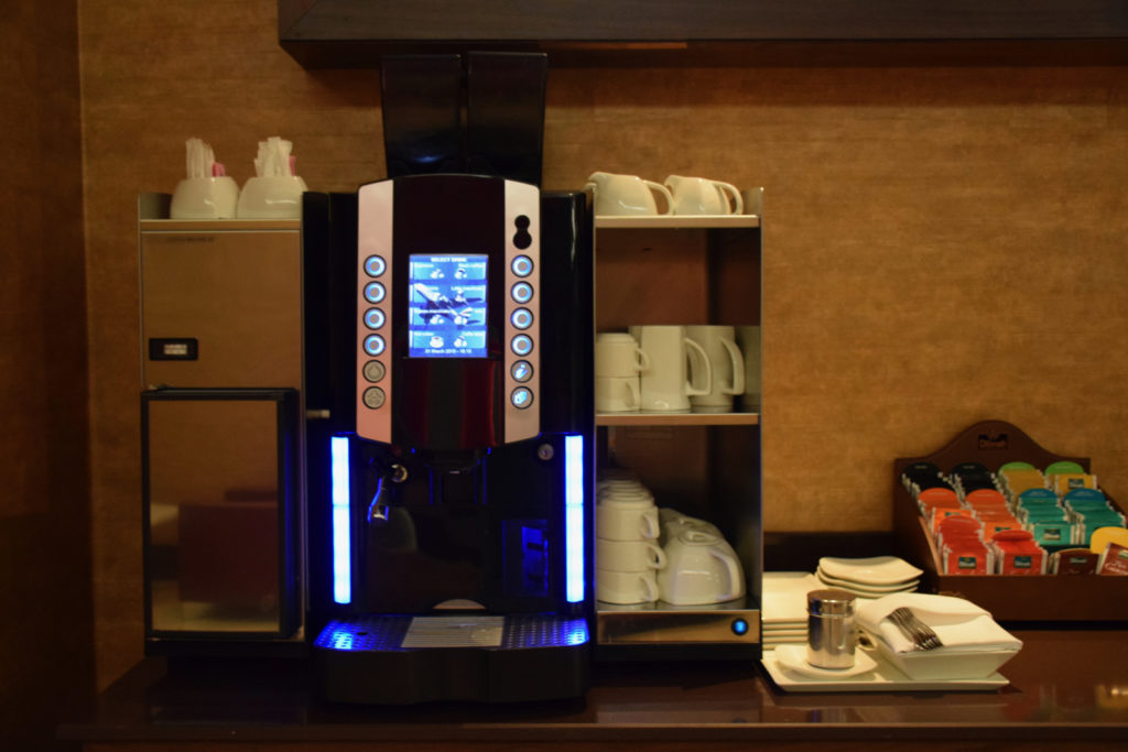 Emirates First Class Lounge Dubai Concourse A - Coffee Machine