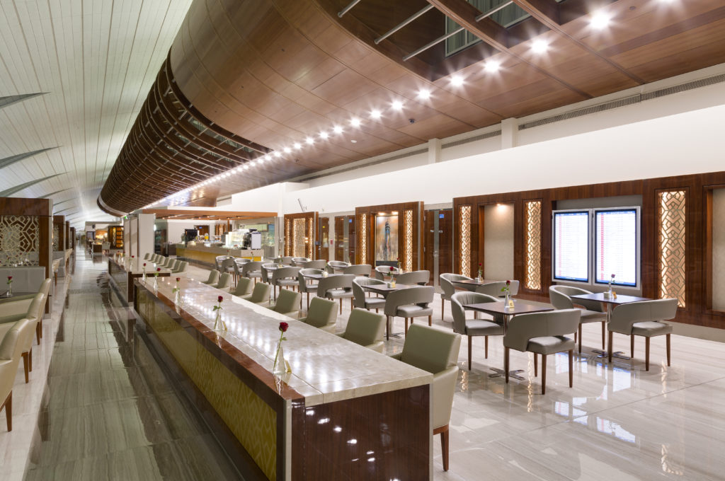 Renovated Emirates Business Class Lounge Dubai Concourse B