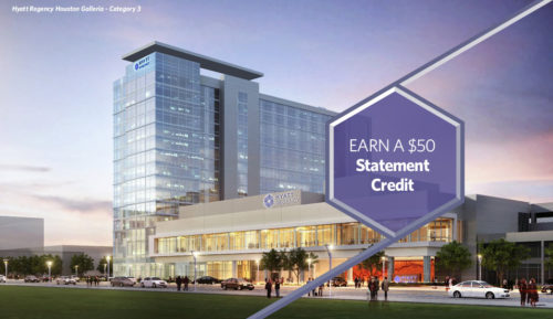 $50 Statement Credit With $500 Spend at Hyatt Regency in the US