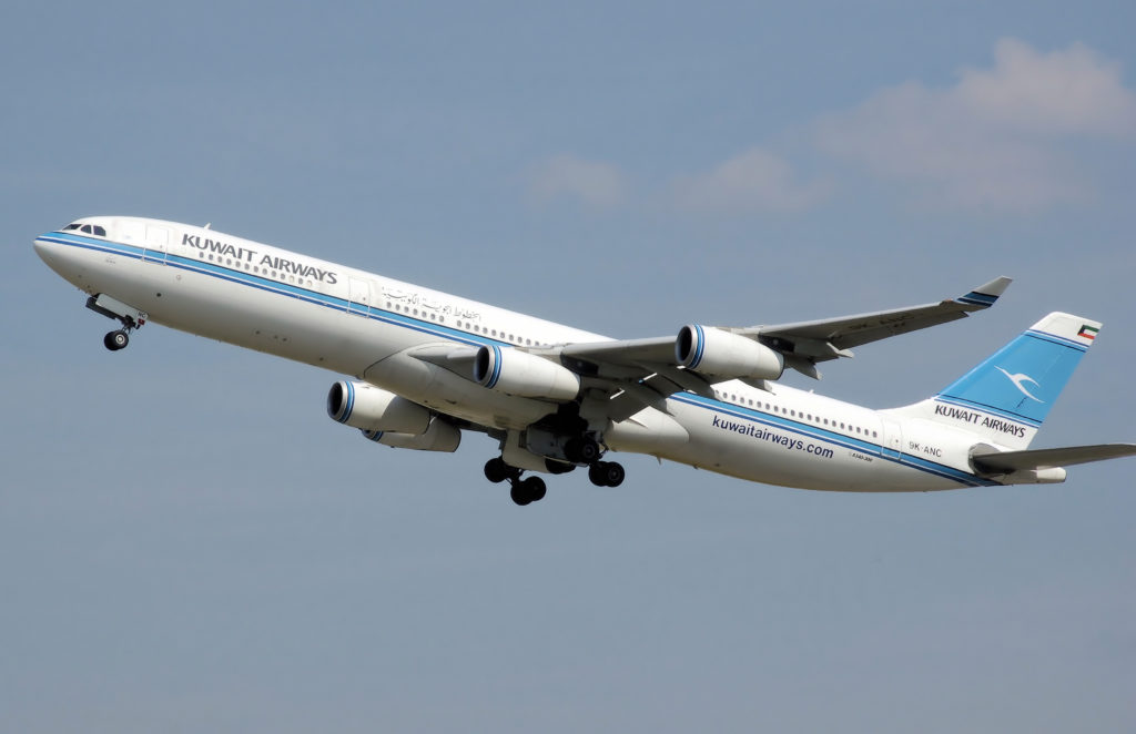 Kuwait Airways A340-300. Photo by Adrian Pingstone, used with permission.