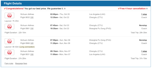 Fly from Los Angeles to Shanghai for less than $333